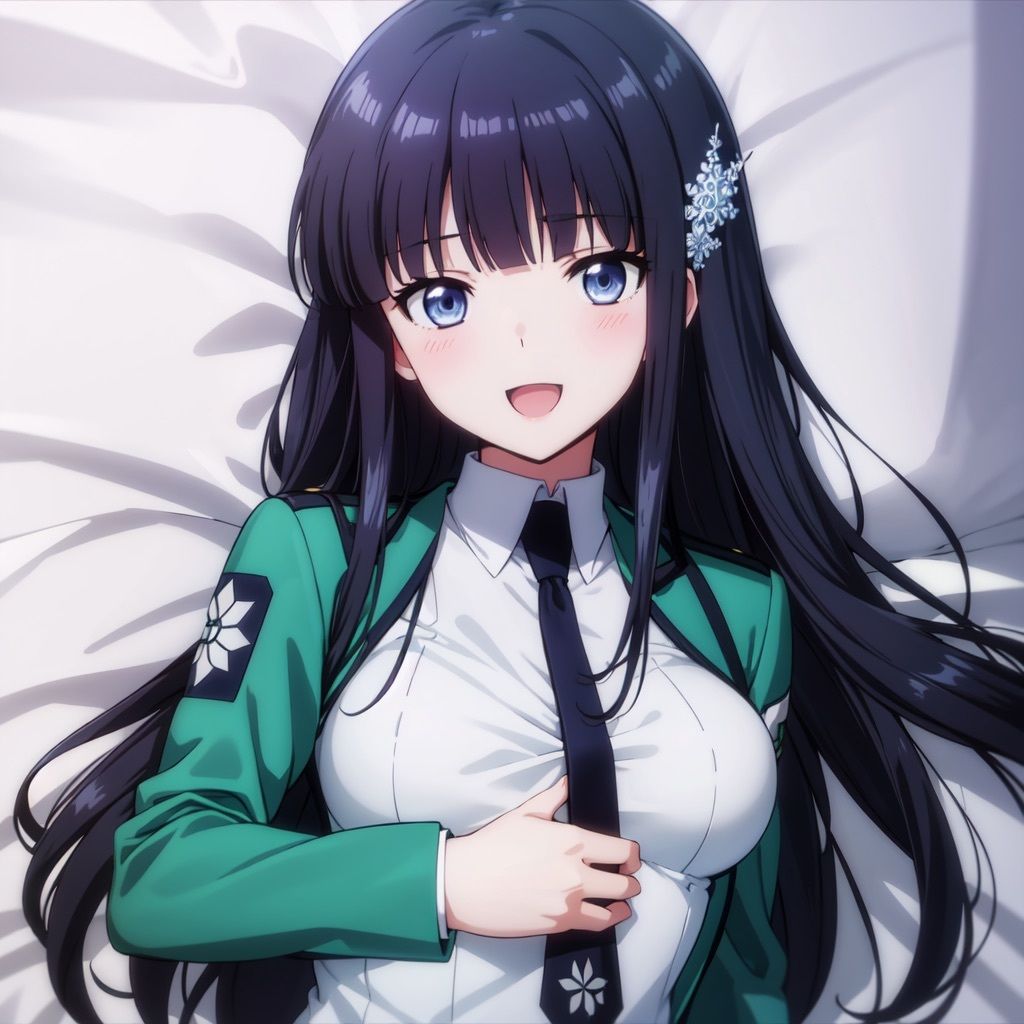 サンプル画像1:魔法科○校の◯等生 司波◯雪 制服・水着タイツCG集(Rin ｜ AI art) [d_413684]