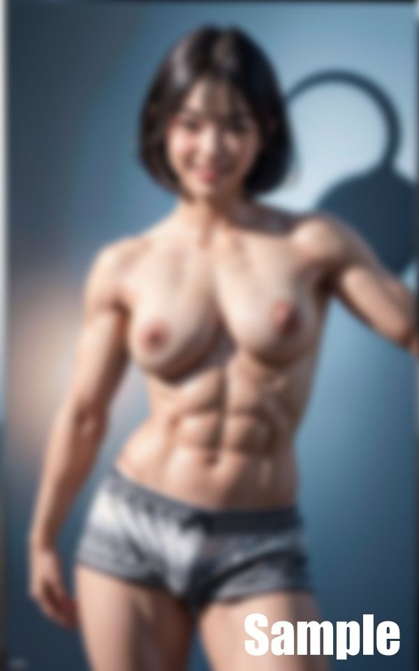 サンプル画像3:バキバキ腹筋の女たち(にゅーろん) [d_413709]