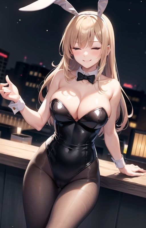 サンプル画像1:マシュマロおっぱいバニーのSEX奉仕で大量射精♪(ai生成で中出し天国) [d_413731]