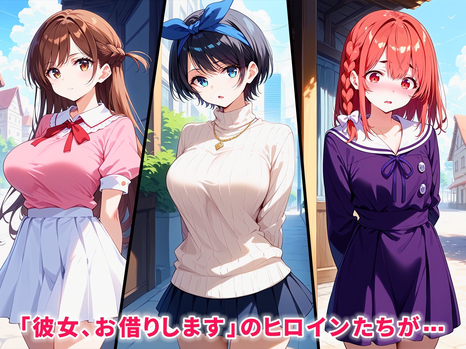 サンプル画像1:S級レンカノ三人が催●おじさんに全員寝取られ孕まされる話(ぶるーと) [d_413785]