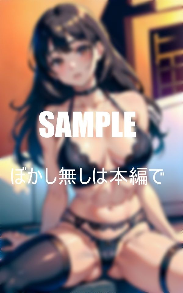 サンプル画像5:繫華街に出没ガーターベルトランジェリー美女たち(AI美女LABO.10) [d_413820]