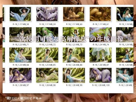 【二次利用可】stain.が提供する圧倒的ぬるネバ素材集 500枚(妖精・魔法少女・動画)のサンプル画像 3