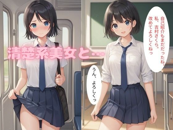 サンプル画像1:女子○に転校した僕の1日(永井憂佳) [d_413900]
