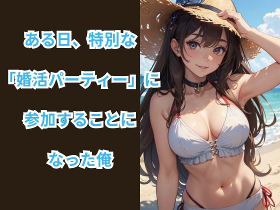 サンプル画像1:ヒミツの水着婚活パーティー -海辺で楽しい恋愛シャッフル-(イマジネーションウィザーズ) [d_413936]