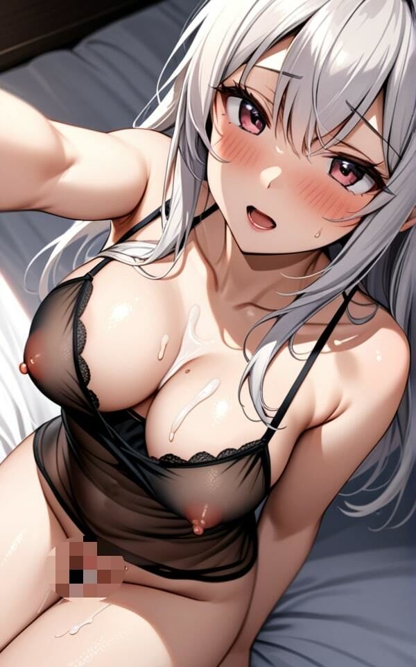 サンプル画像3:巨乳美女のスケスケ下着の誘惑 下着の上から触っていいよ！(ふわふわピンク) [d_413938]