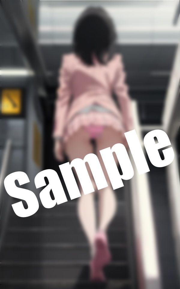 サンプル画像2:通勤時間帯のパンチラ〜ピンクのパンツ丸見えの美少女発見！(エロ見放題タイム) [d_414070]