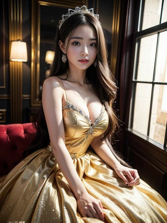 サンプル画像6:AIグラビアミッドナイトグラマー ドレスに包まれた夜の美女 313ページ(ミツバチ) [d_414157]