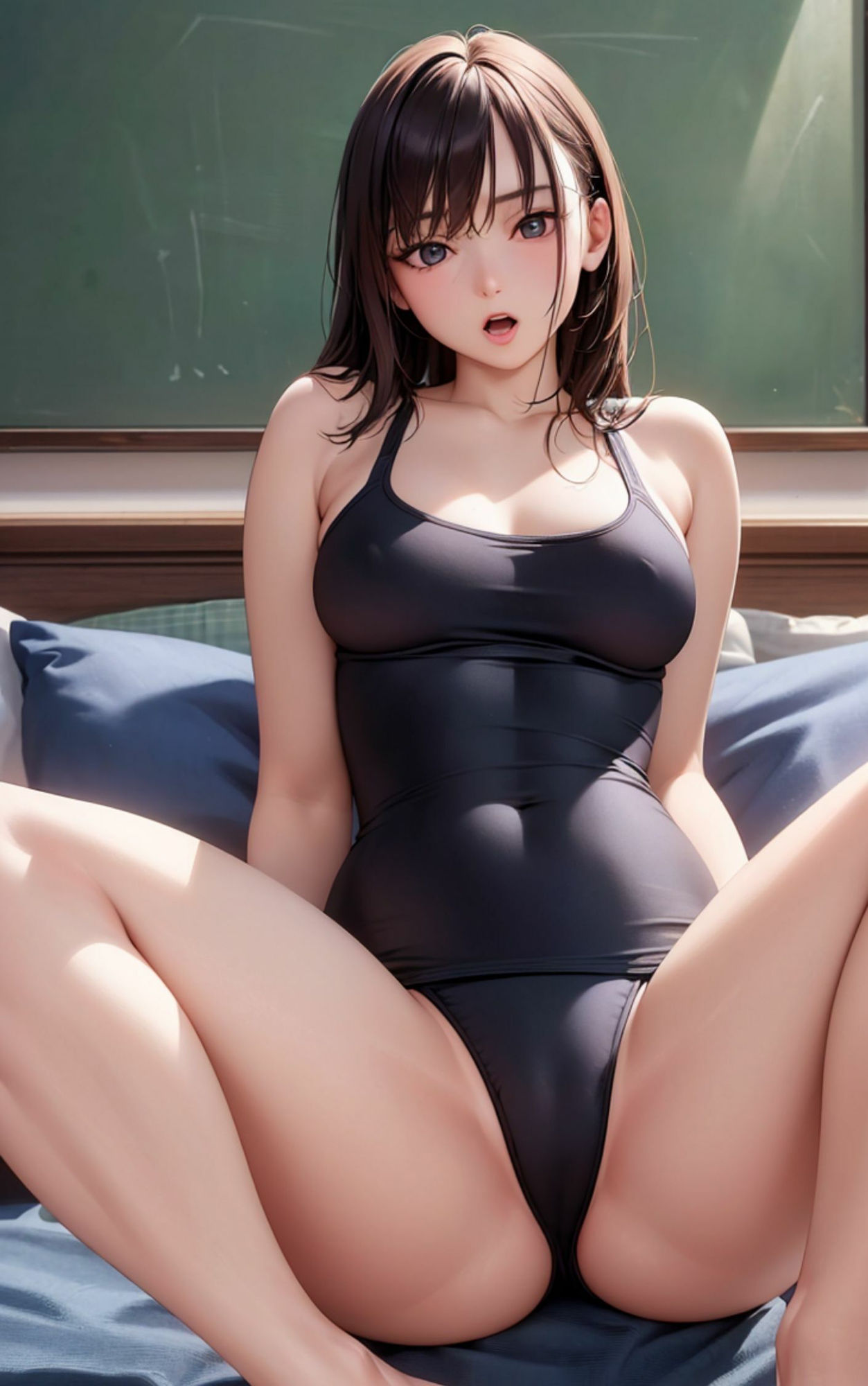 サンプル画像2:スクみず 身嗜み検査というテイの下心(綿菓子) [d_414275]