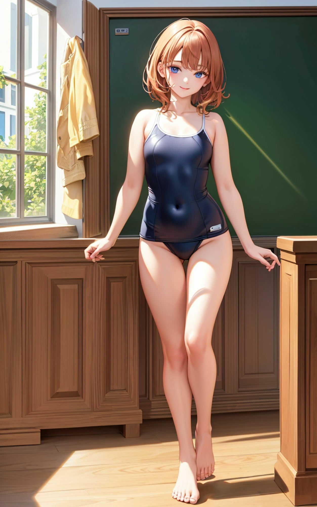 サンプル画像5:スクみず 身嗜み検査というテイの下心(綿菓子) [d_414275]