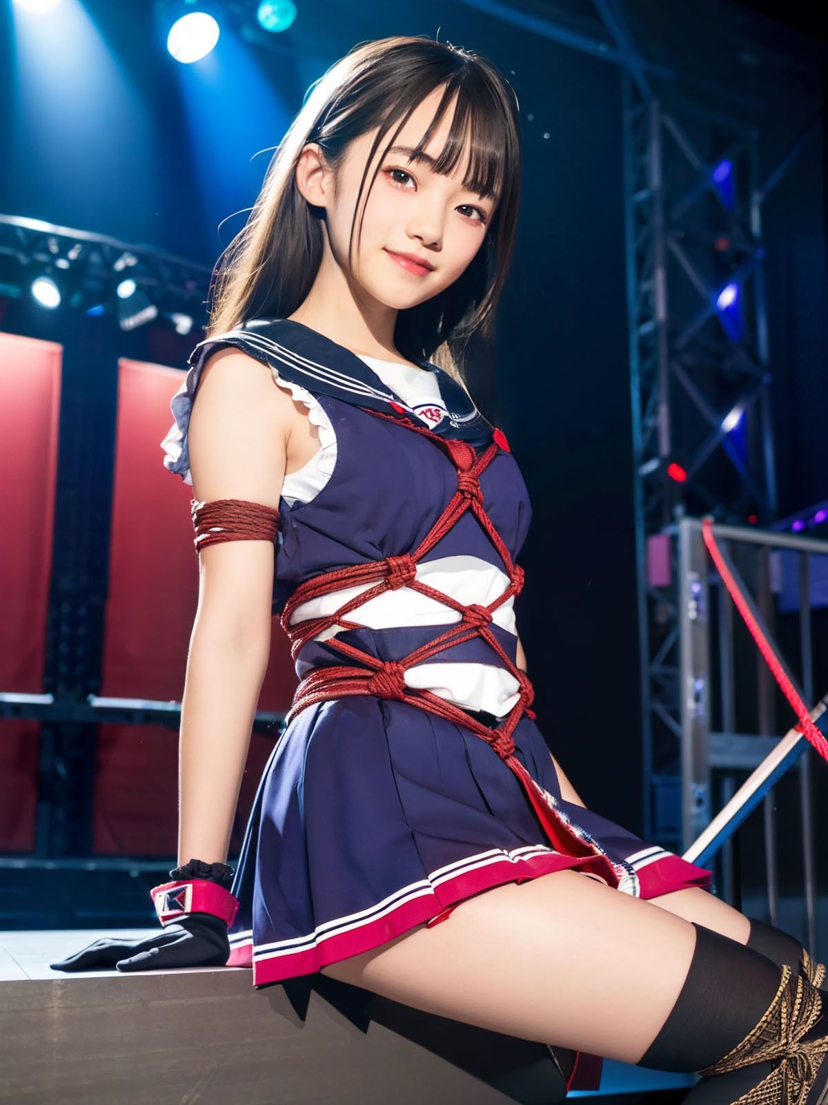 サンプル画像5:美少女アイドルの拘束裏ライブ2(性癖パイプライン) [d_414286]