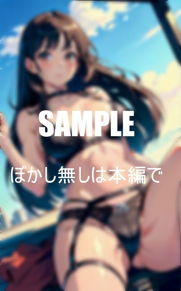 サンプル画像5:巨乳ガーターベルトランジェリー美女たちの超エロい性欲(AI美女LABO.10) [d_414306]