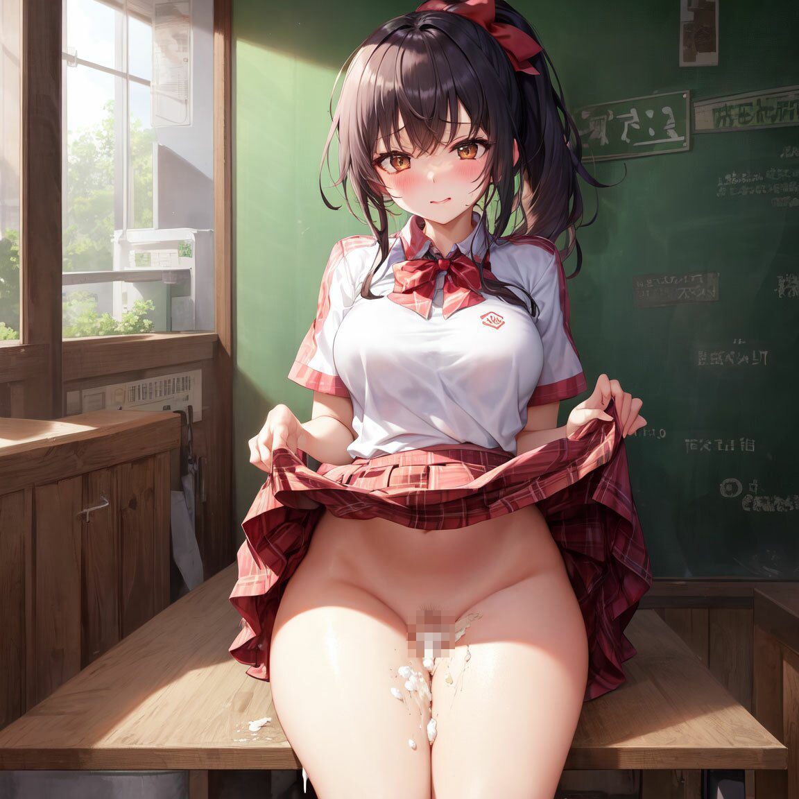 サンプル画像6:制服×3〜ところかまわず中出しエッチ〜(とろ透け工房) [d_414309]