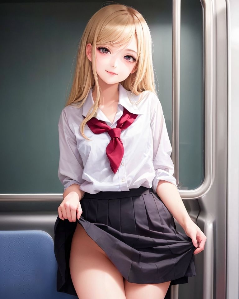 サンプル画像3:パンツ見せテロ未遂(AI専門) [d_414379]