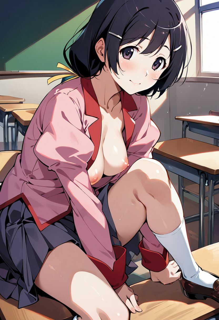 サンプル画像2:直江津○校 羽川翼(FOX_AI漫画部) [d_414380]