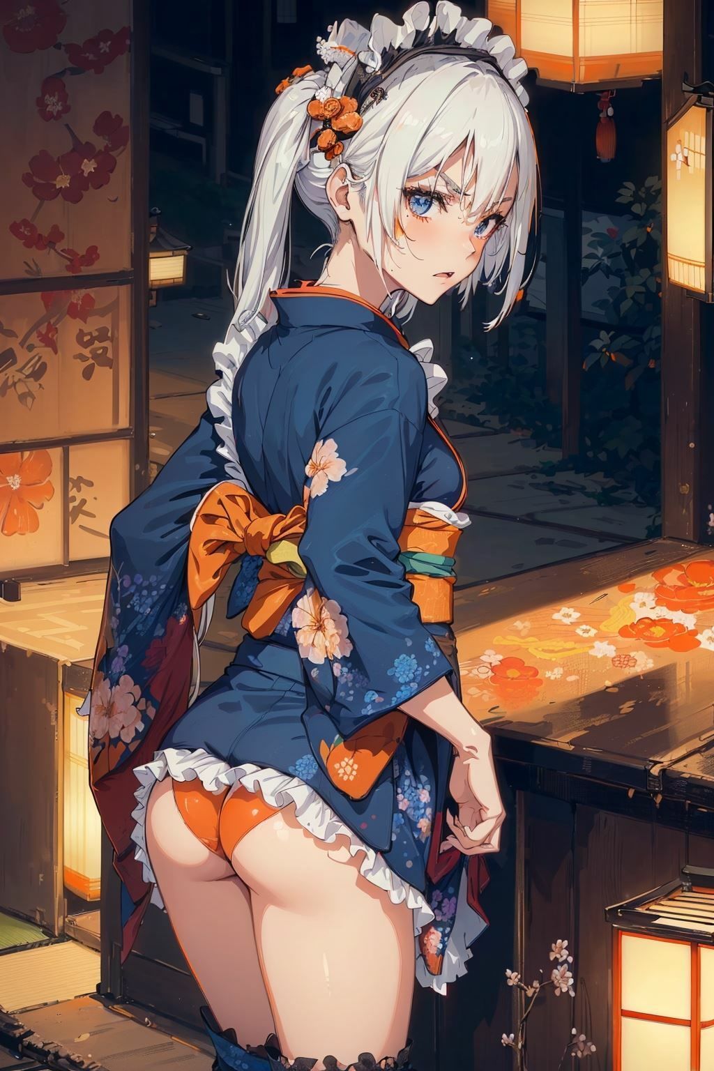 サンプル画像6:着物メイド 20人(自家発電研究所) [d_414384]