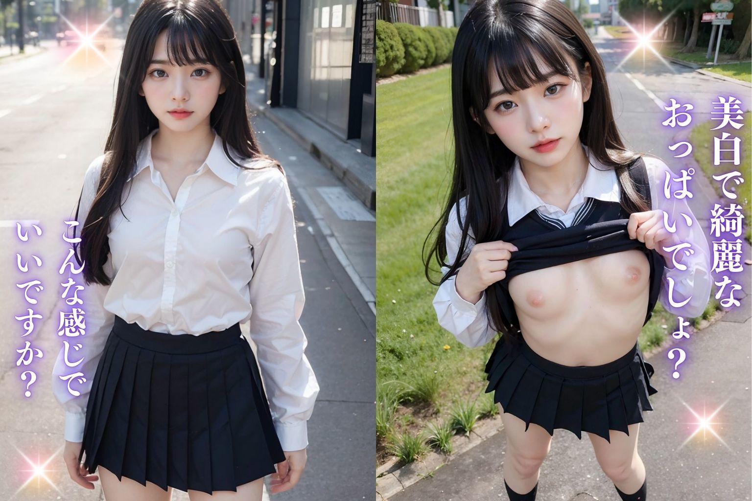 サンプル画像1:青春街角ストリートスナップ(オーガニック) [d_414454]