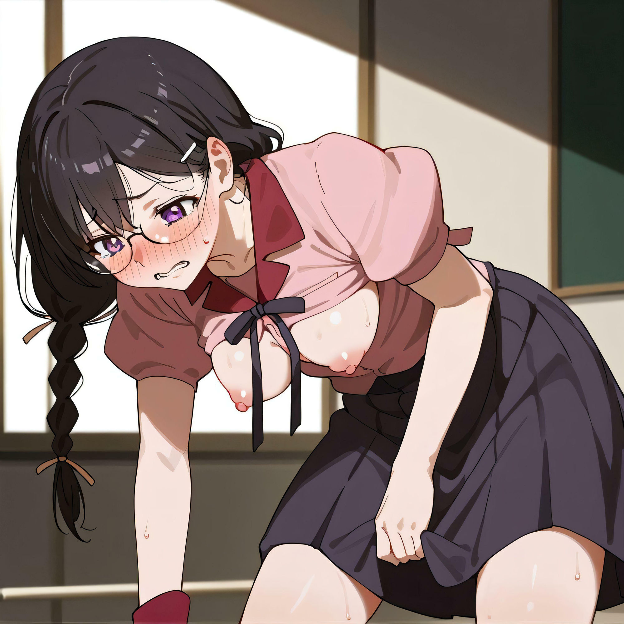 サンプル画像3:なんでも知ってる委員長の 誰も知らない恥ずかしい姿(ラディアントエコー) [d_414459]