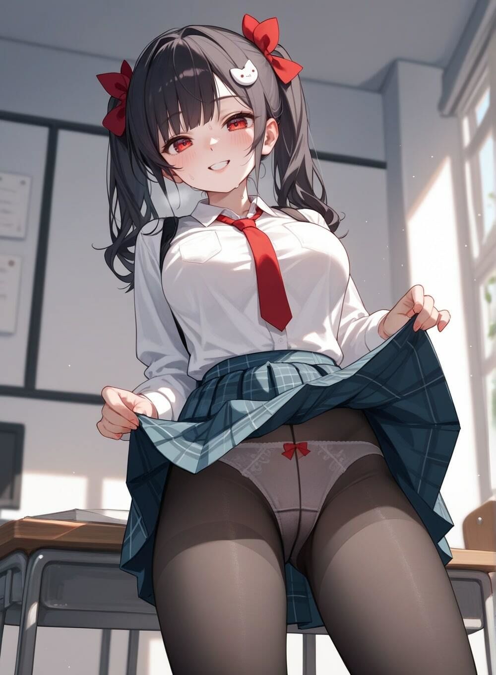 サンプル画像2:無防備な幼馴染がおパンツ見せつけて下半身がイライラしちゃう(えちねこ) [d_414511]