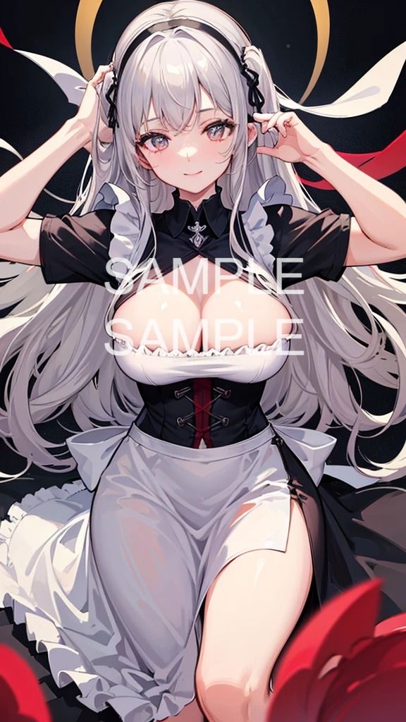 サンプル画像3:美女。メイドファッションAIイラスト集(ラテ) [d_414596]