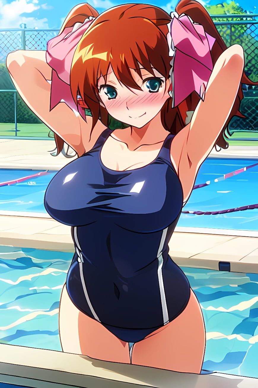 サンプル画像1:スーパーリ〇ル麻雀 麻〇奈百合奈 スクール水着 エロCG集(newあろ〜) [d_414647]