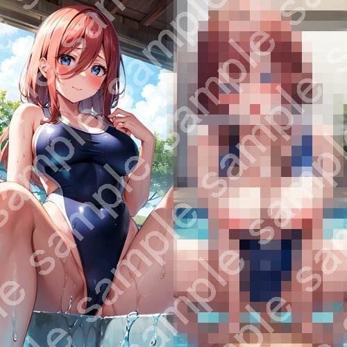 サンプル画像5:【五◯分の◯嫁 中◯三玖 No.01】tsuna CGイラスト集(つな) [d_414678]