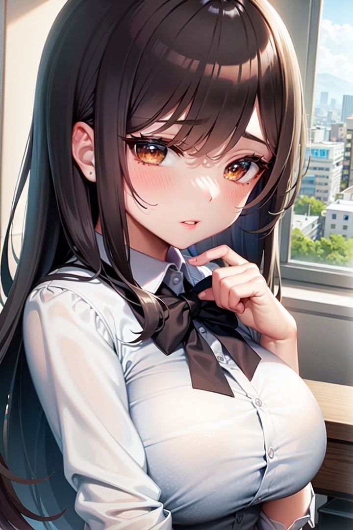 サンプル画像2:【収録CG約1000枚】新入社員応援？黒髪美人で欲求不満なOL達のエッチな残業お誘いイラスト集 2/2(ペン忍者ペンペンの里) [d_414679]