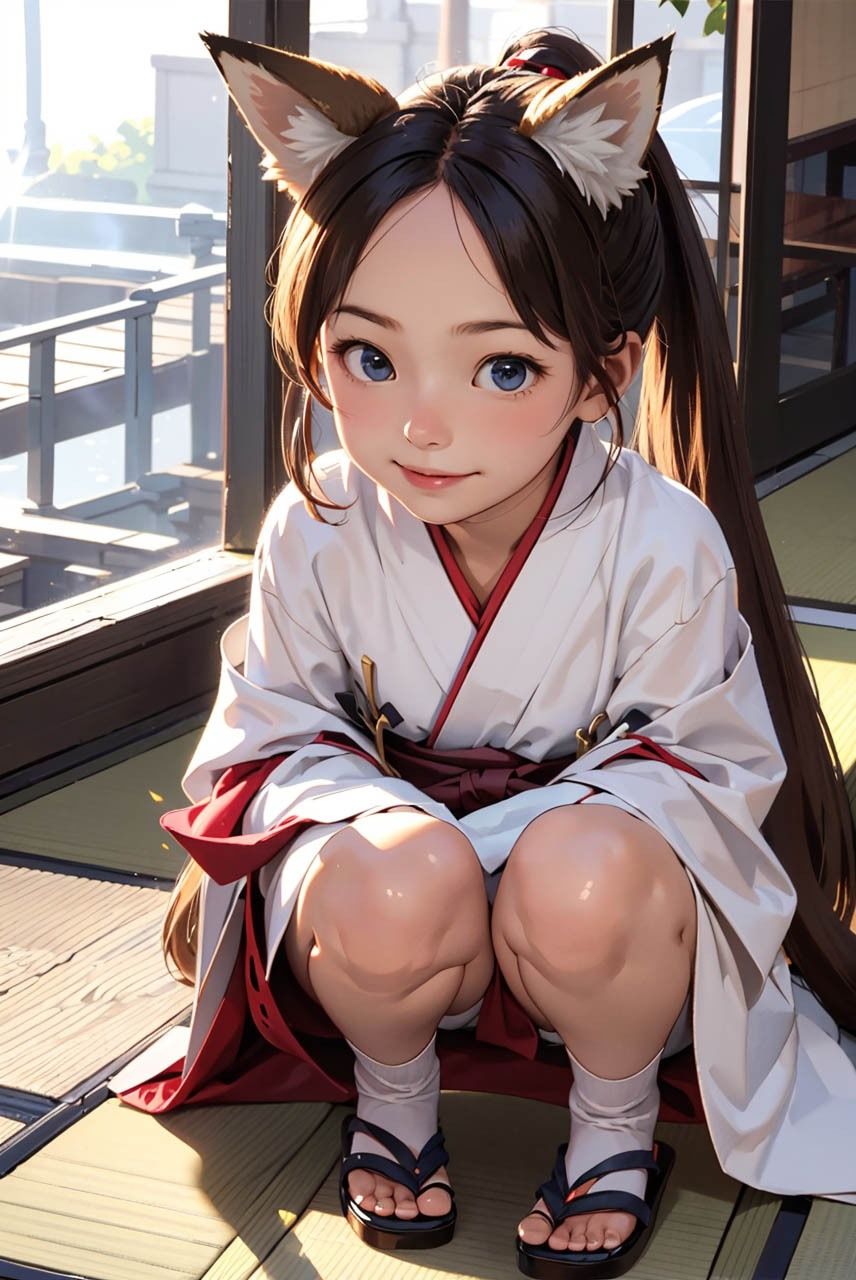 サンプル画像1:お狐様の妊活事情 -儀式のために巫女は何度も中出しされたい-(お尊さん) [d_414743]