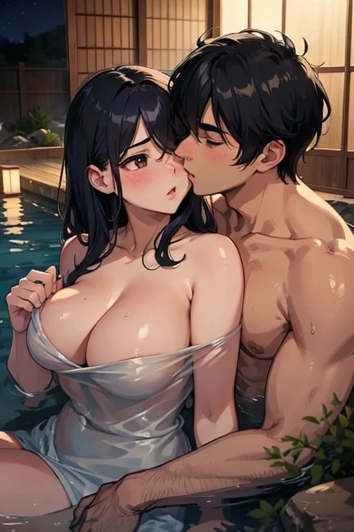 サンプル画像2:温泉でナンパされ喰われる爆乳美女達(fundreamer) [d_414909]