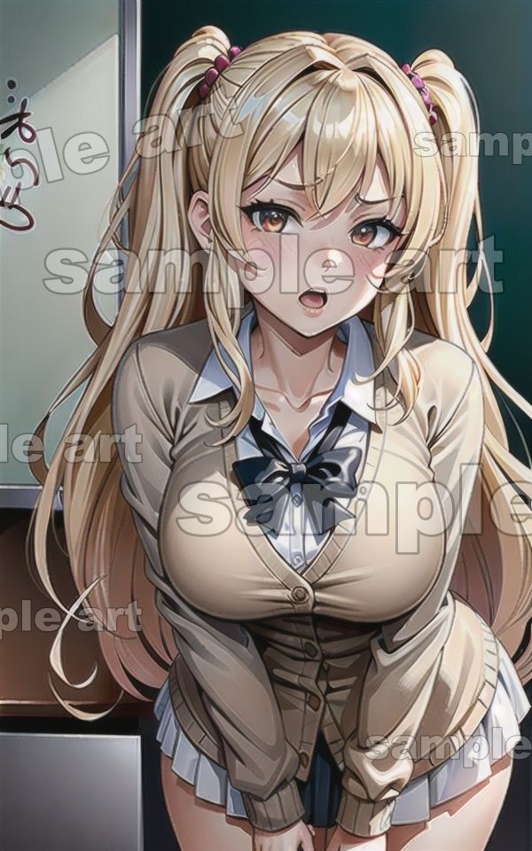 サンプル画像2:巨乳の生徒会長スペシャル！クラスで一人はいた制服JKはドSで怒りっぽい子(胸の谷のナウシカ) [d_414924]