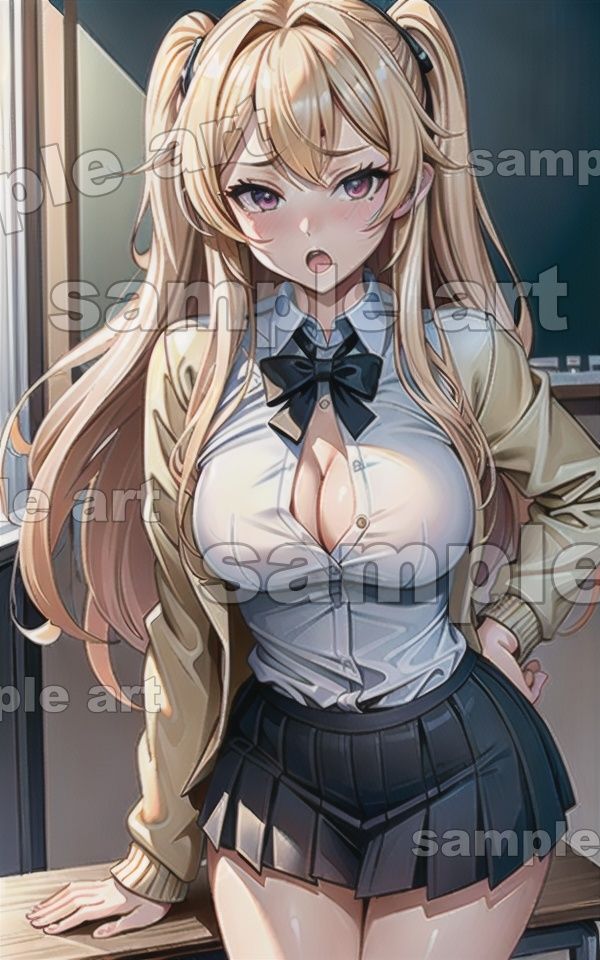 サンプル画像3:巨乳の生徒会長スペシャル！クラスで一人はいた制服JKはドSで怒りっぽい子(胸の谷のナウシカ) [d_414924]