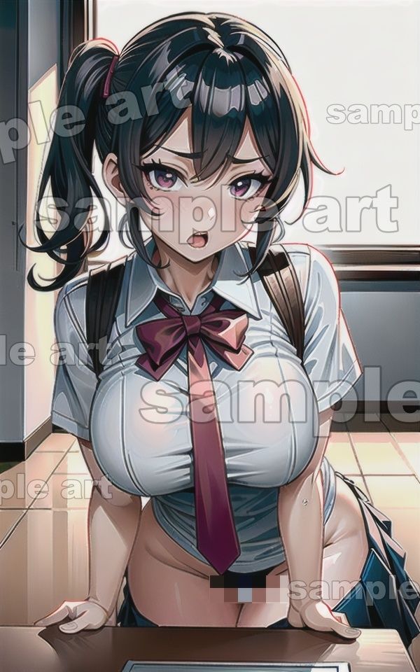 サンプル画像4:巨乳の生徒会長スペシャル！クラスで一人はいた制服JKはドSで怒りっぽい子(胸の谷のナウシカ) [d_414924]