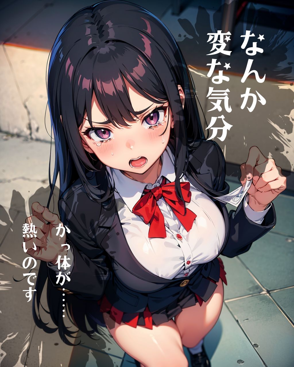 サンプル画像4:学生服モデルバイト3人を媚薬で(美) [d_414944]