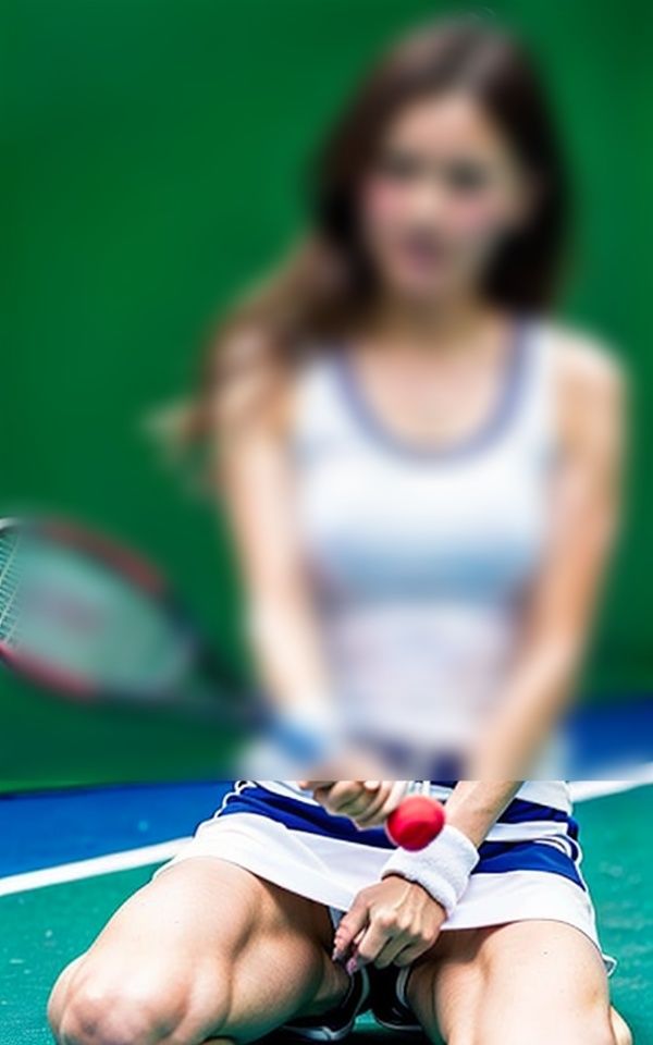 サンプル画像5:Hなテニス選手×ポロリ—下半身もムラムラ213選手—(美娘ラボ) [d_414953]