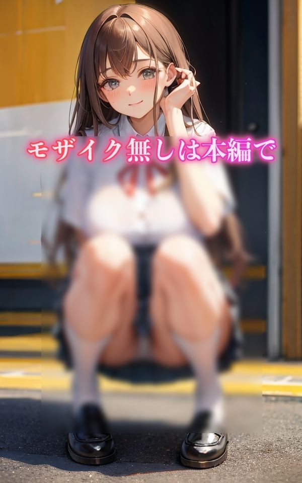 サンプル画像5:しゃがみパンチラ、見ていいよ(妄想ベジタリアン) [d_415043]