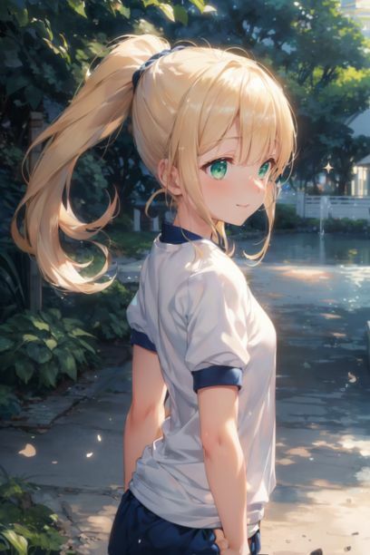 サンプル画像2:体操服金髪ちゃんに中出し(とらいあどら) [d_415097]