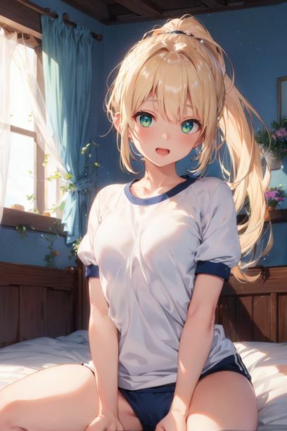 サンプル画像3:体操服金髪ちゃんに中出し(とらいあどら) [d_415097]