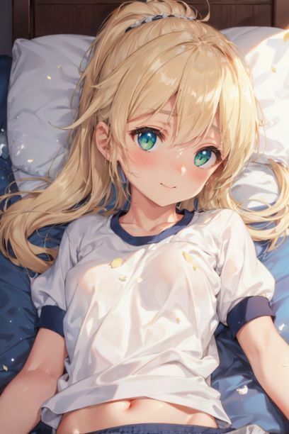 サンプル画像4:体操服金髪ちゃんに中出し(とらいあどら) [d_415097]