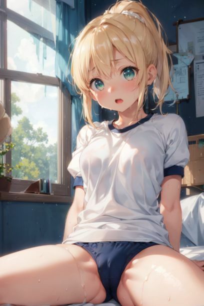 サンプル画像6:体操服金髪ちゃんに中出し(とらいあどら) [d_415097]