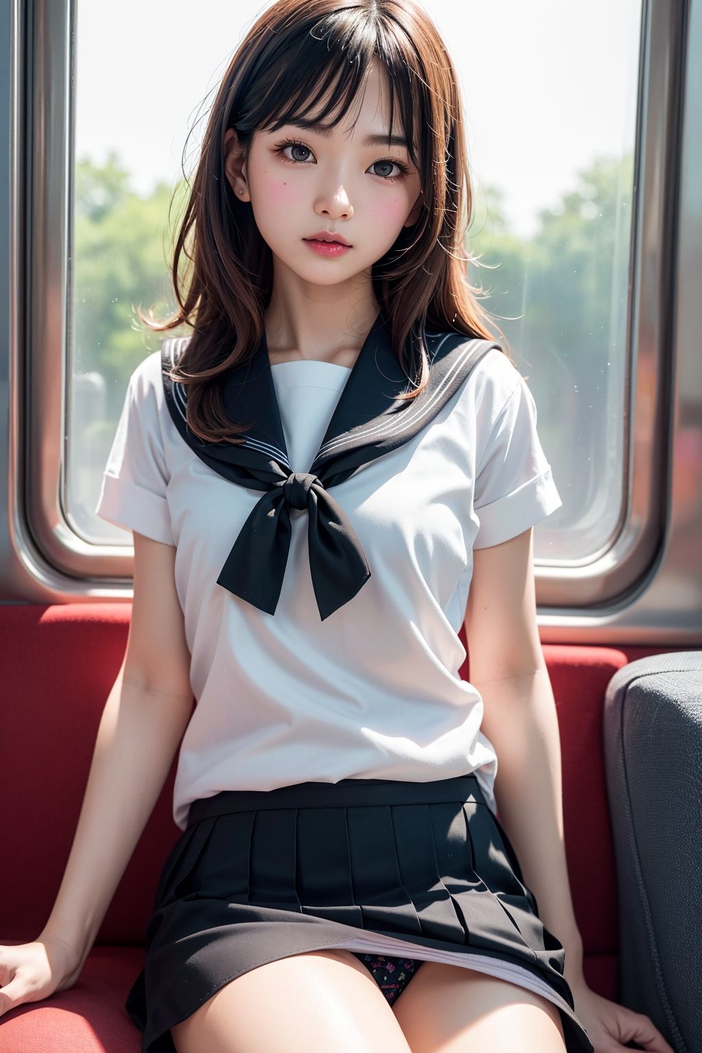 サンプル画像3:キュートなパンチラ電車3(A_LOVE_A) [d_415242]