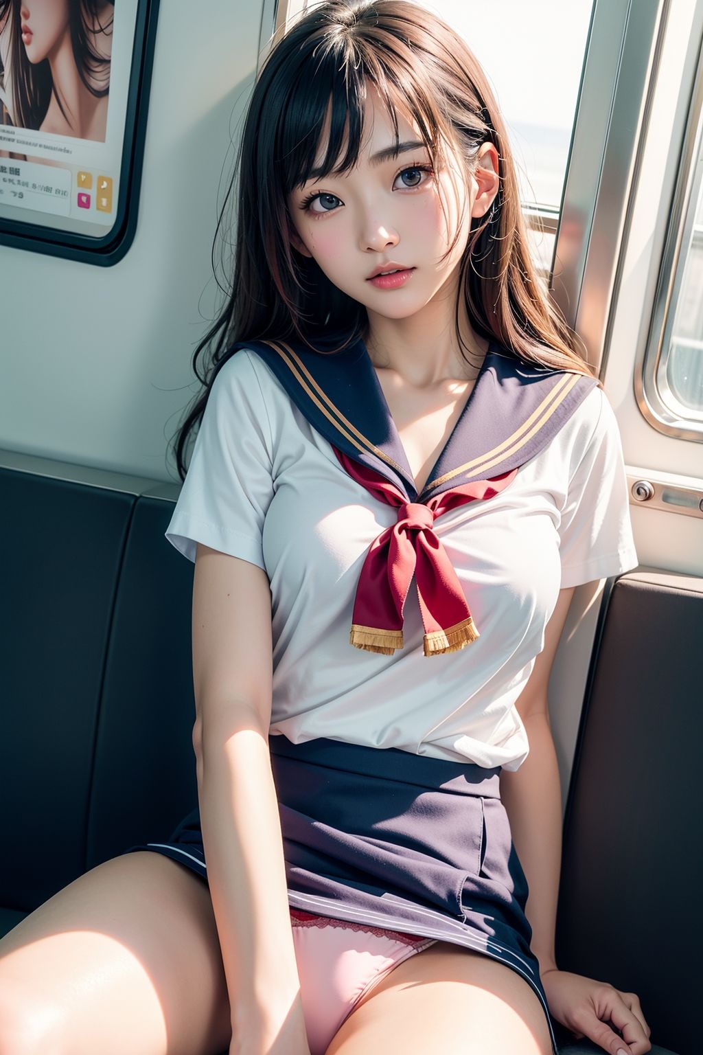 サンプル画像4:キュートなパンチラ電車3(A_LOVE_A) [d_415242]