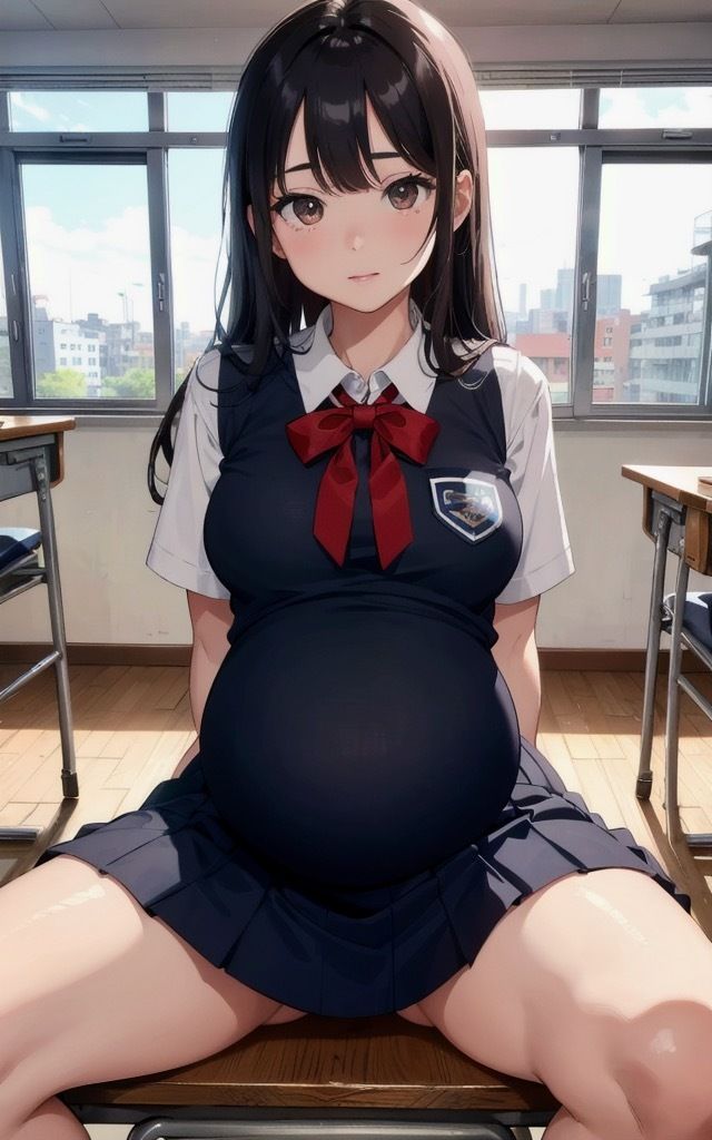 サンプル画像1:まなざしの重み – 母となる覚悟 FANZA限定版 Vol.2【妊婦AIイラスト集】(VerseAI詩絵) [d_415501]