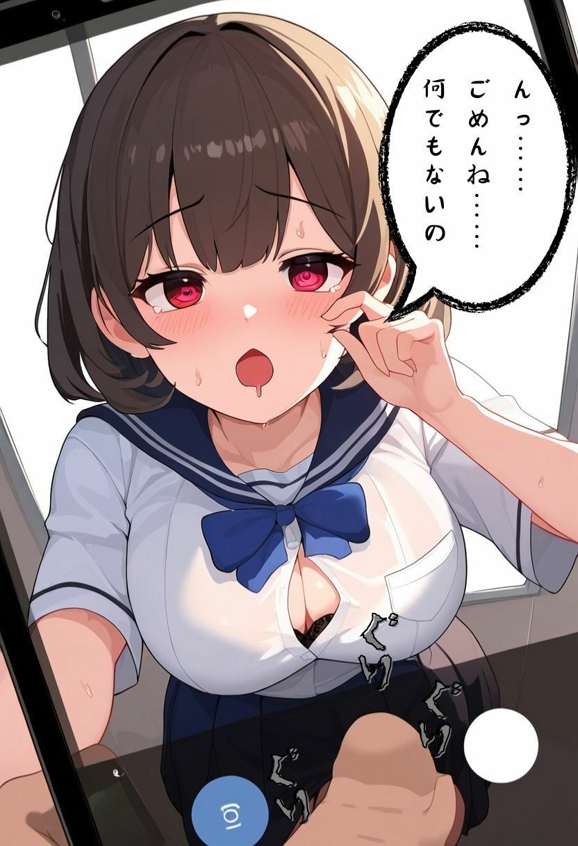 サンプル画像2:催●アプリで女子学生を強●ハメ撮り｜中出しセックス、フェラ、まんぐり返しのイラスト300枚（制服・スマホ・アヘ顔）(絵師たか) [d_415514]