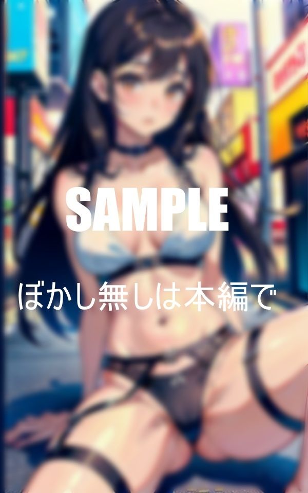 サンプル画像4:巨乳ガーターベルト美女たちの淫靡な下半身(AI美女LABO.26) [d_415524]