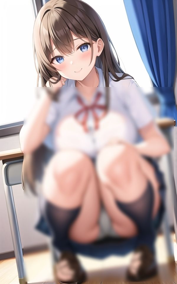 サンプル画像1:巨乳美女とM字パンチラ 〜丸見えだね〜(Chu-Cream) [d_415527]