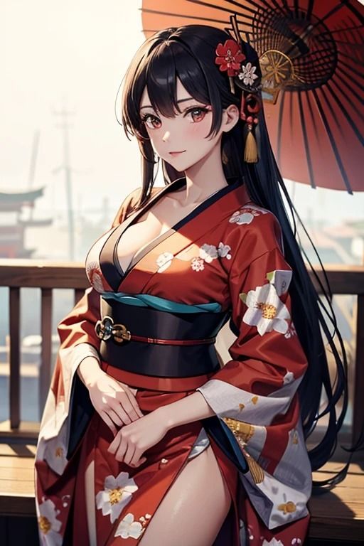 サンプル画像4:和の詩情:美しき和服女性のイラスト集(夢幻出版) [d_415536]