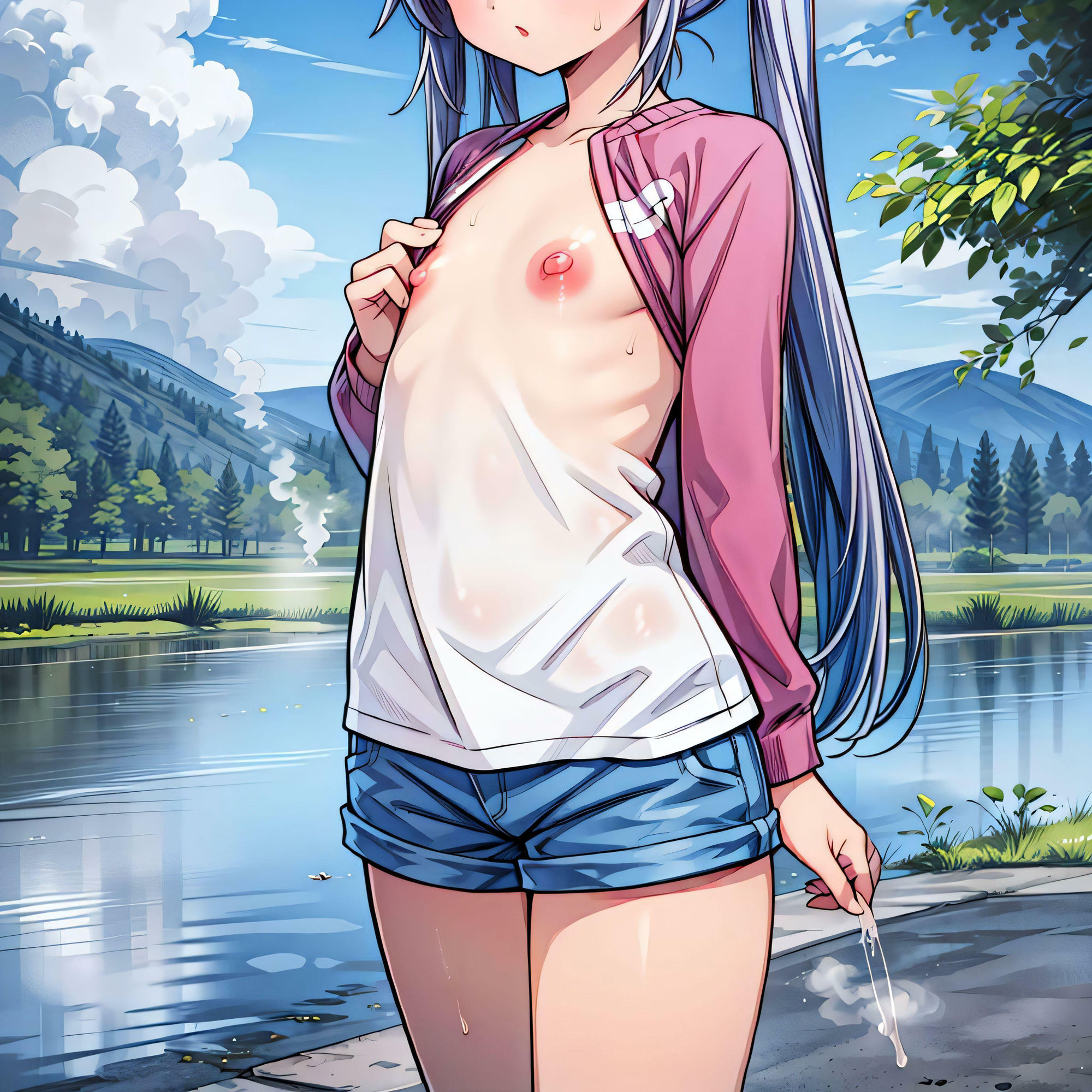 サンプル画像3:暑いのん(星明かり) [d_415651]