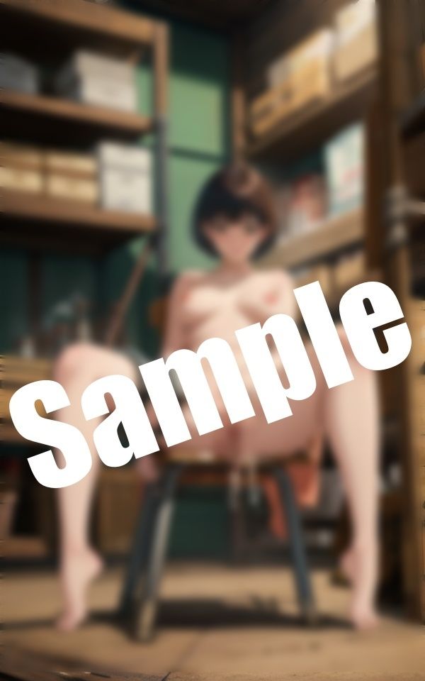 サンプル画像3:美女のオナニー目撃〜職場の倉庫で美女が全裸でオナニー(エロ見放題タイム) [d_415666]