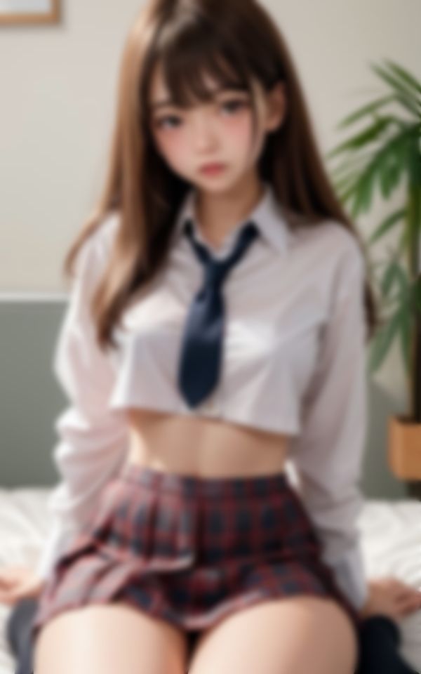 サンプル画像5:真面目そうな見た目で援交大好きなビッチ女学生秘蔵写真集(AIゆずは) [d_415694]