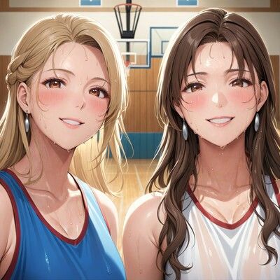 サンプル画像2:「夏・fiery and romantic summer with mom」KnitMomのイラスト集第35弾(KnitMom) [d_415874]