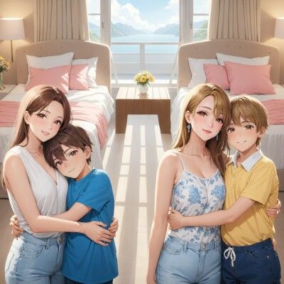 サンプル画像3:「夏・fiery and romantic summer with mom」KnitMomのイラスト集第35弾(KnitMom) [d_415874]